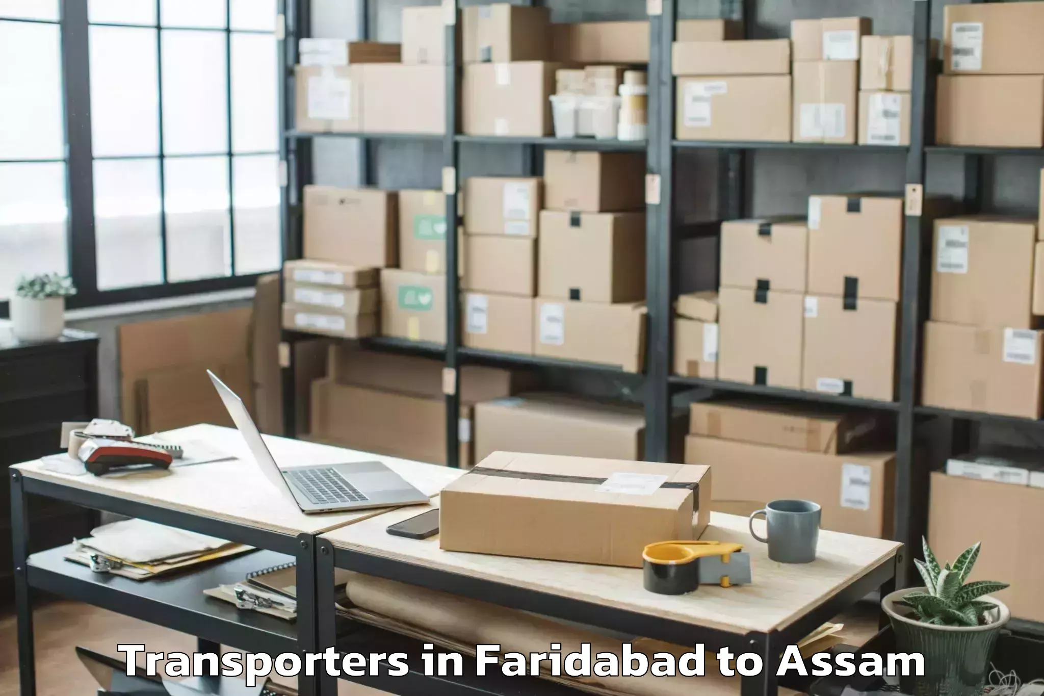 Top Faridabad to Bijni Pt Transporters Available